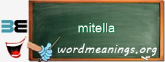 WordMeaning blackboard for mitella